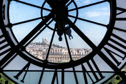 ローマ数字のフランス時計。 ローマ数字のフランス時計。